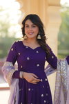 KA 1206 Star Georgette With Gown With Dupatta Wholesalers In Delhi